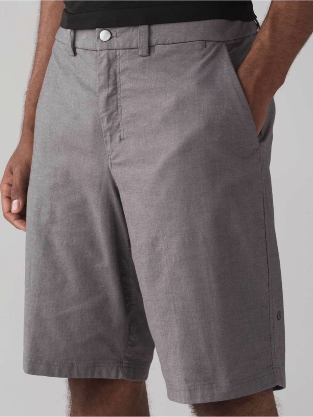 Lululemon Men's " The Works Short". Quick Oxford 11". Sz 34 Actual 36" EUC